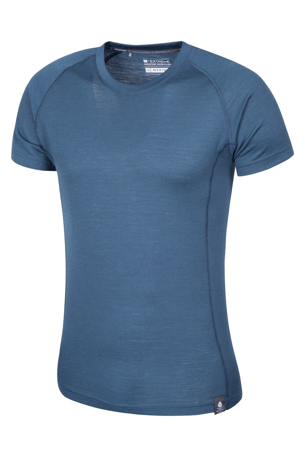 Mountain Warehouse Mens Breathable Tshirt with Merino Wool and Polyester Blend