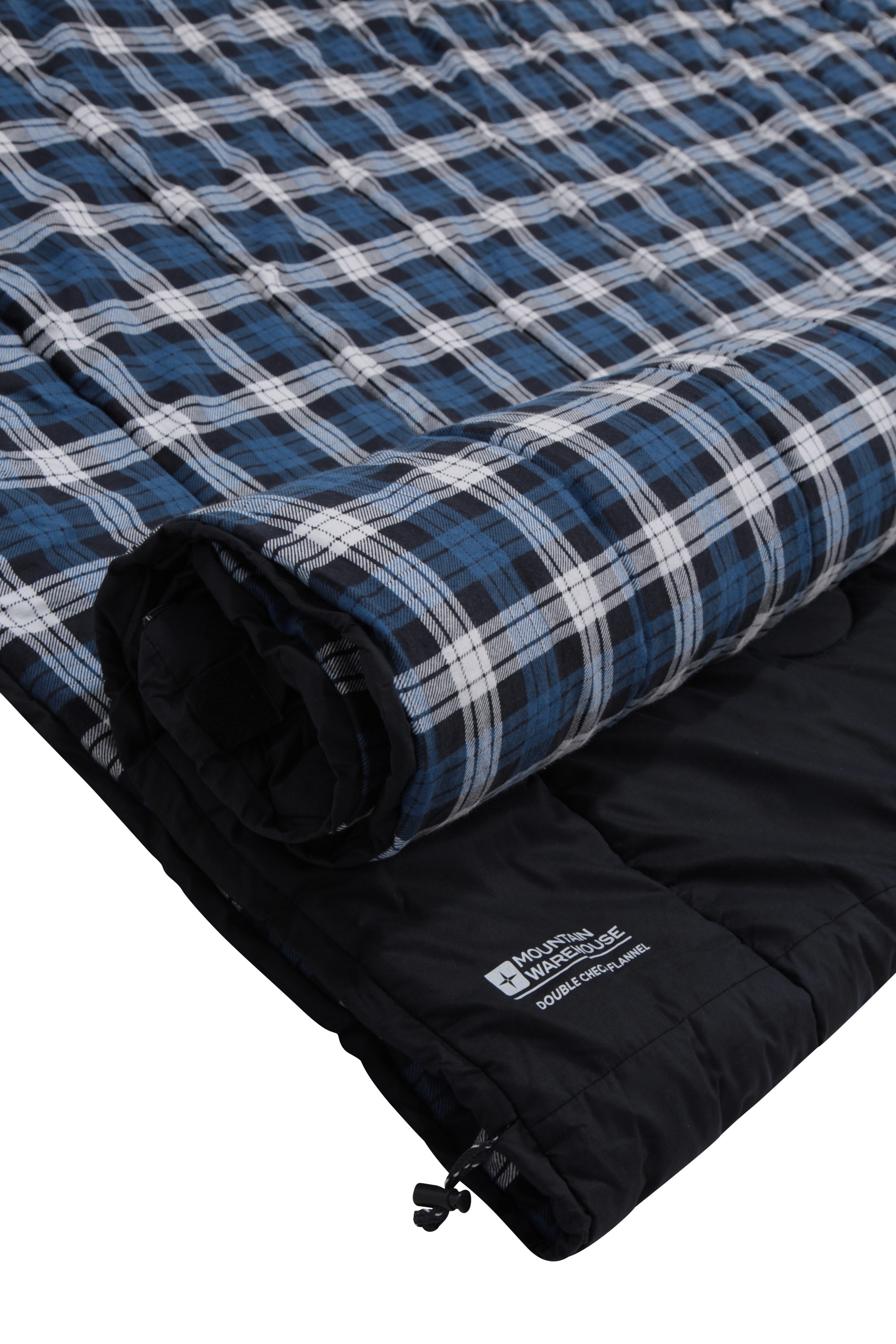 Double Check Flannel Sleeping Bag Mountain Warehouse Gb