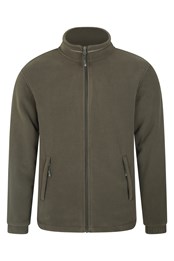 Bernard Mens Windproof Fleece Jacket Khaki