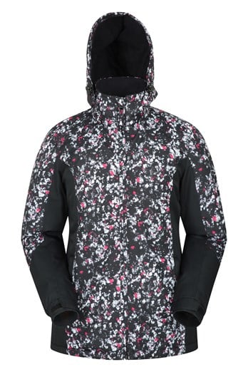 Dawn Womens Printed Ski Jacket White