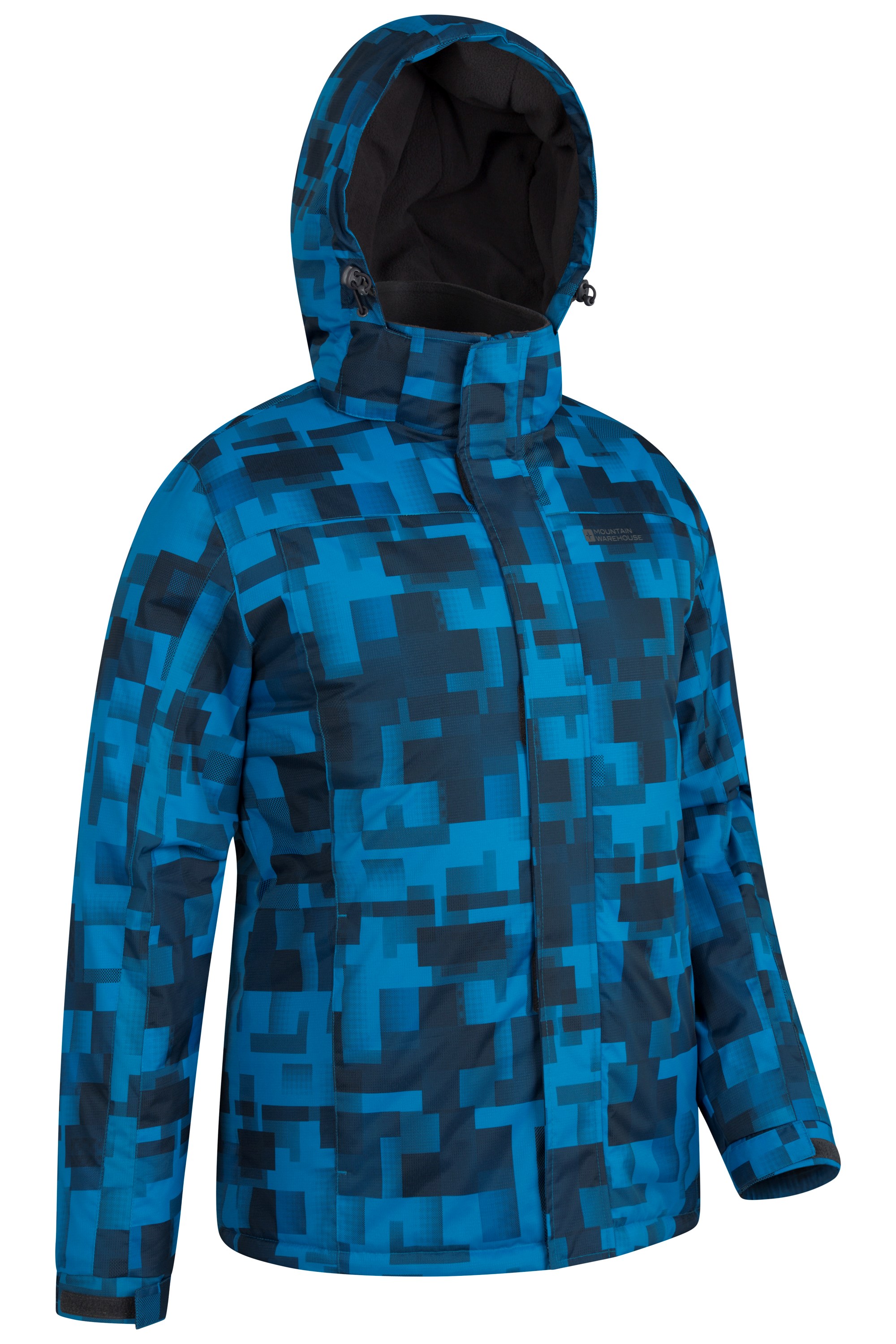 Mountain Warehouse Shadow Mens Printed Ski Jacket Snow Proof Insulated & Fleece