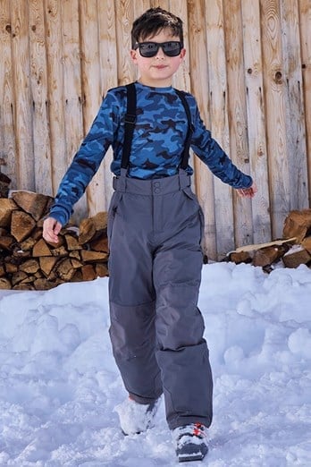 Falcon Extreme Kids Waterproof Ski Pants Dark Grey