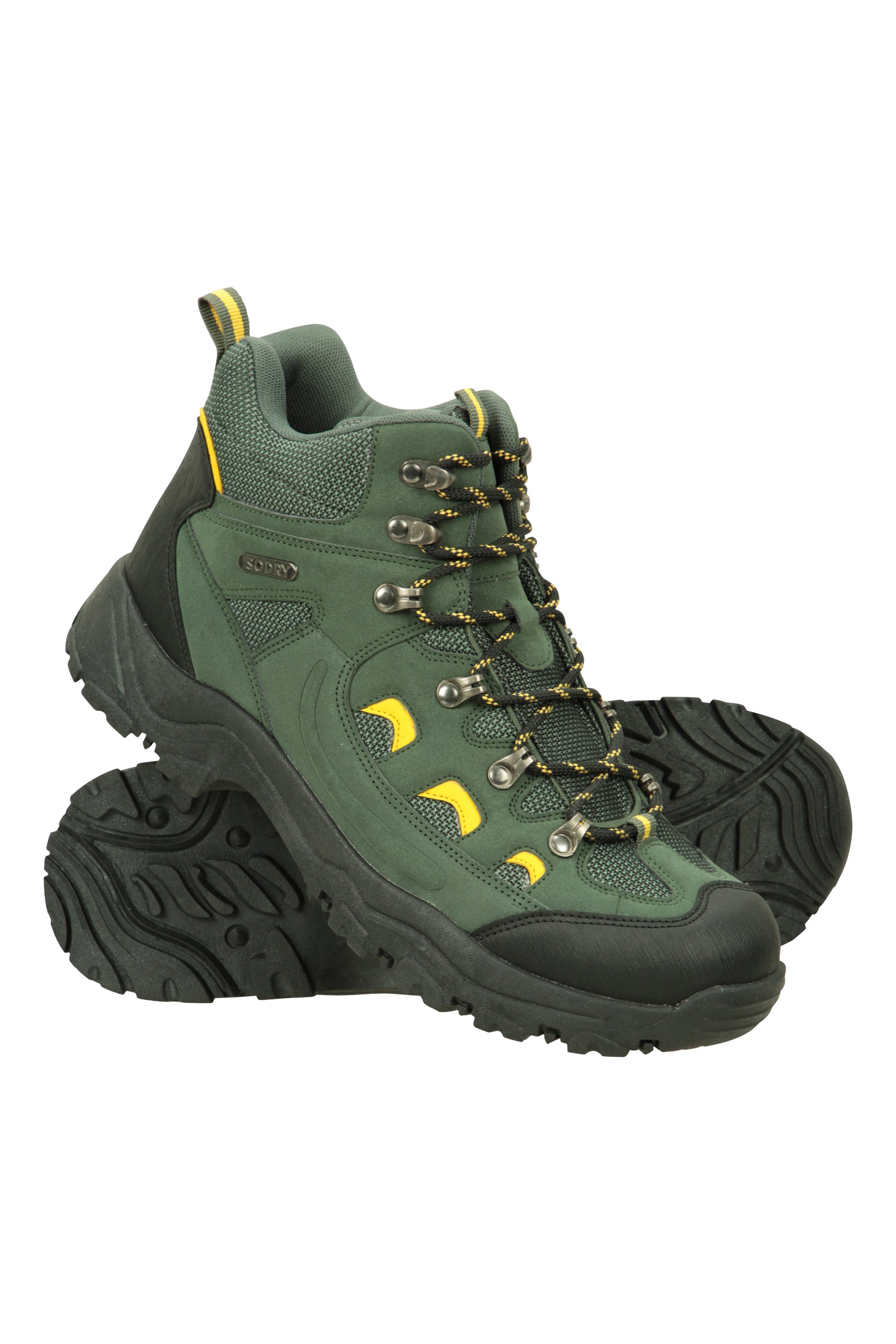 Mountain Warehouse MOUNTAIN WAREHOUSE Mens Black ADVENTURER Waterproof Hiking  Boots Size UK 7.5 