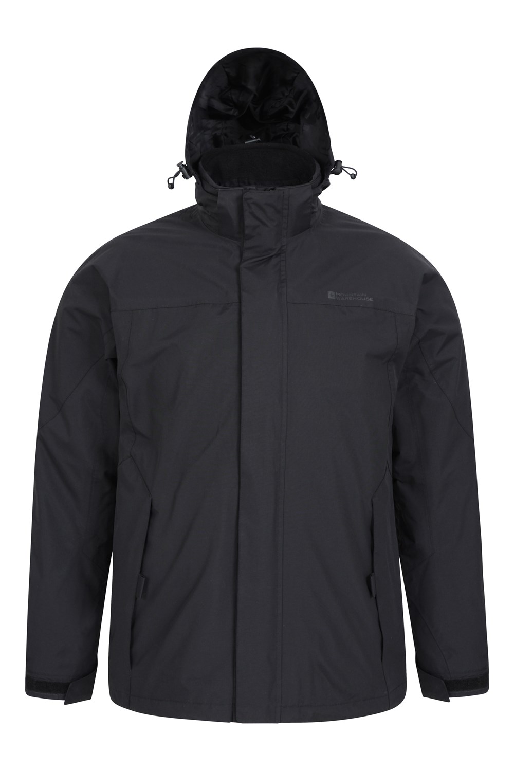 Mountain Warehouse Mens 3 in 1 Waterproof Coat Rain Jacket Fleece Inner ...