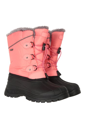 Whistler Kids Adaptive Snow Boots Coral