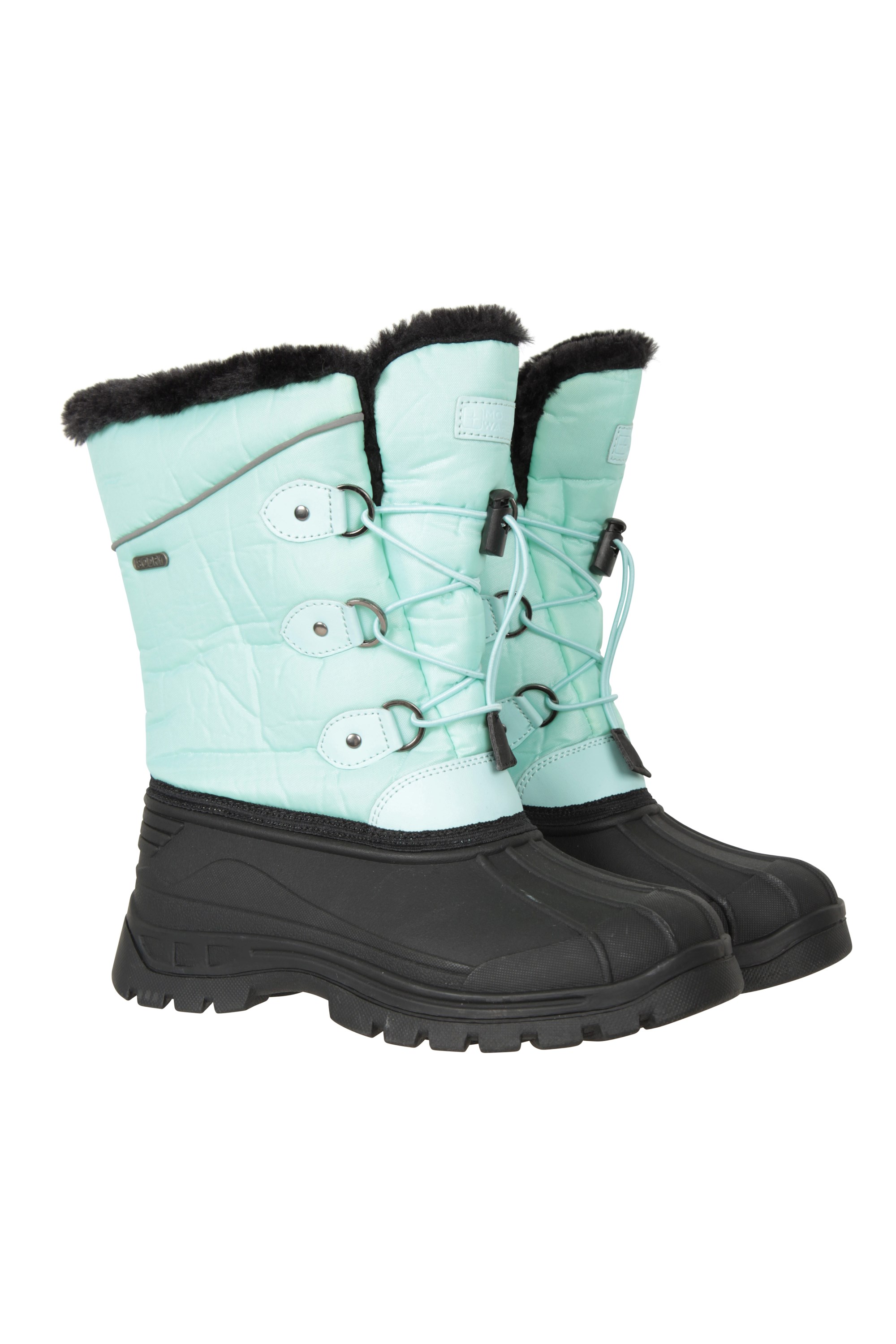 Warm Winter Shoes Mountain Warehouse Kids Fleece Lined Snow Boots 