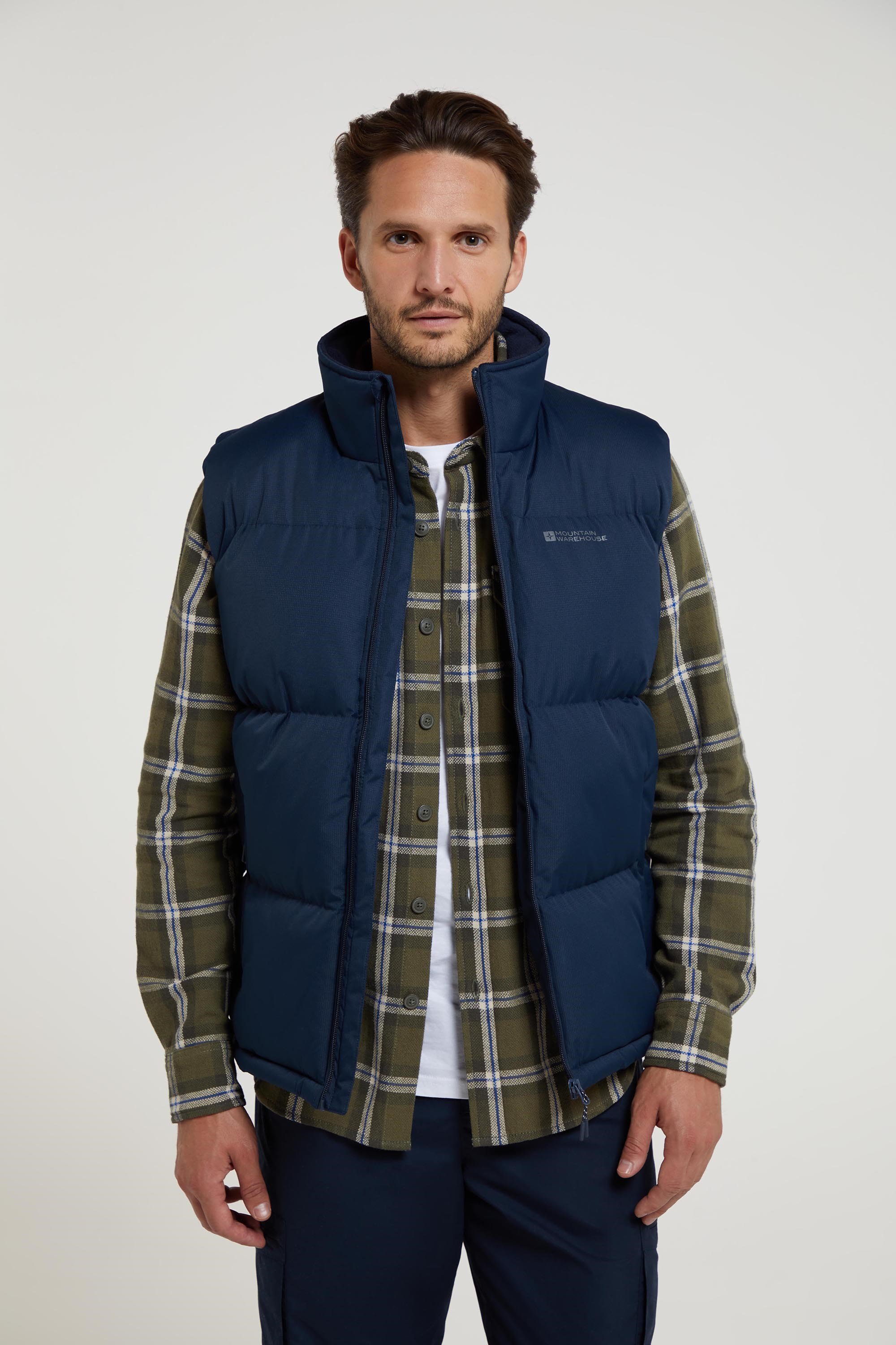 Rock Mens Padded Gilet - Navy