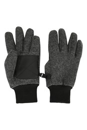 Knitted Windproof/Waterproof Gloves Dark Grey