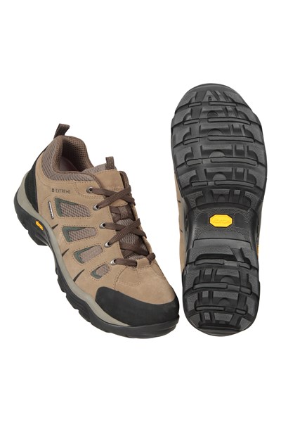 Field Extreme Mens Vibram Waterproof Walking Shoes - Green