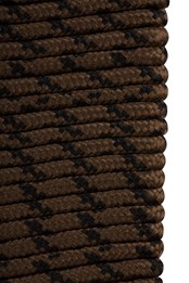Round Textured Shoe Laces 100cm Brown
