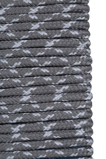 Round Textured Shoe Laces 100cm Dark Grey