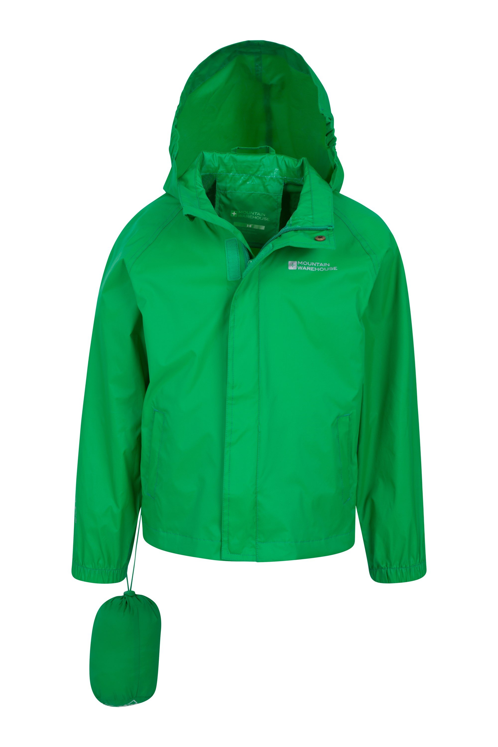 Mountain Warehouse Kids Pakka Jacket Waterproof Breathable with Taped Seams 