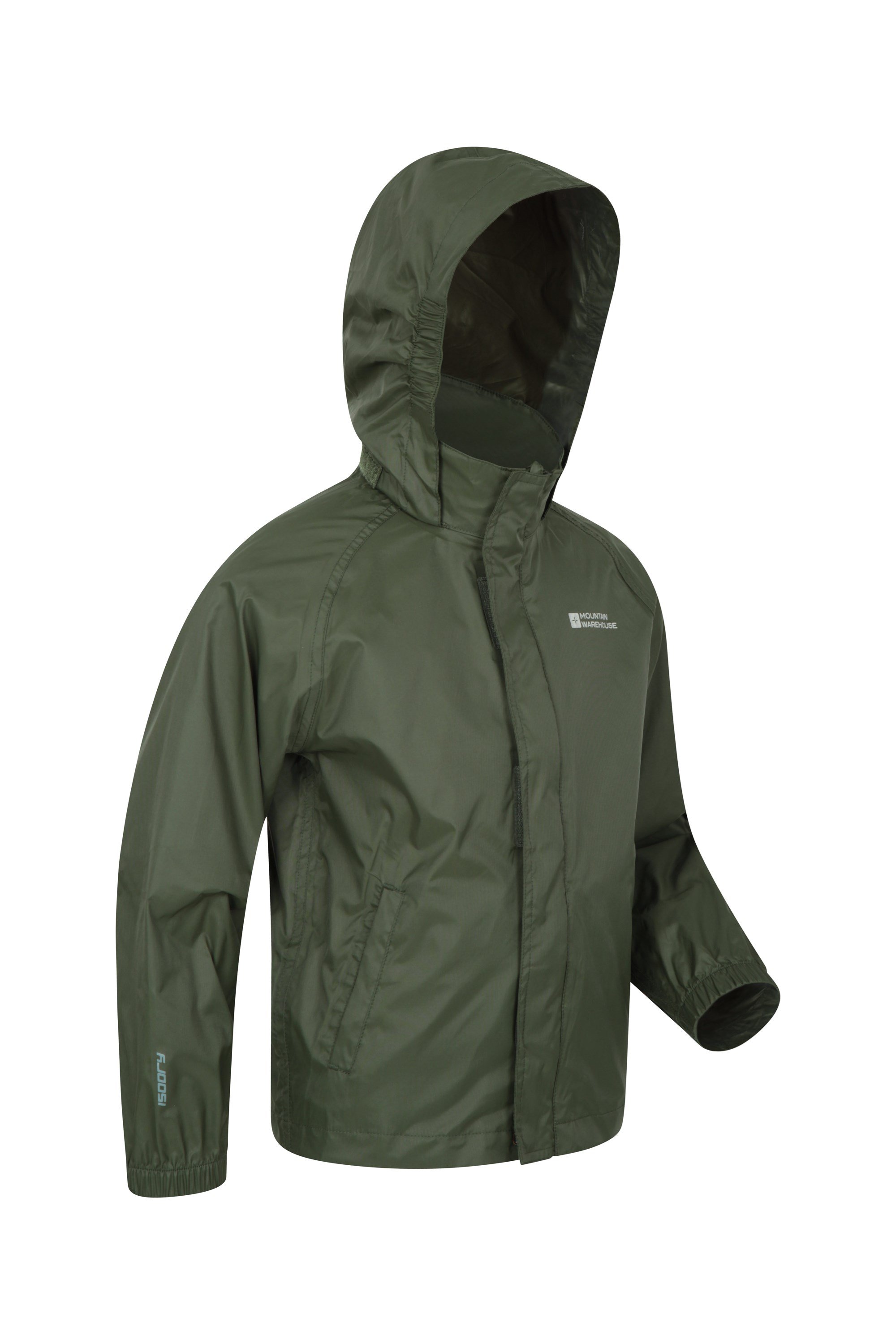 School Wind Resistant for Wet Weather Mountain Warehouse Pakka Kids Waterproof Jacket Travel Lightweight & Breathable Rain Coat for Girls & Boys with Packaway Bag 