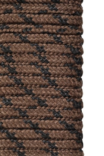 Round Textured Boot Laces - 150cm Brown