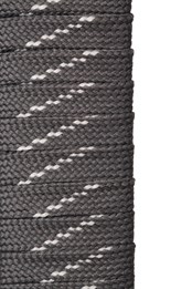 Flache Stiefelschnürsenkel - 150 cm Dunkel Grau