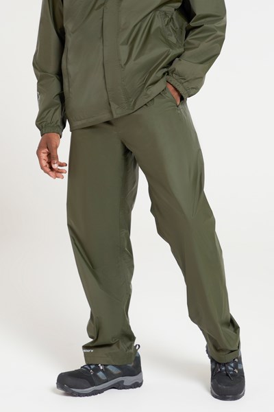 Pakka Mens Waterproof Overtrousers - Green