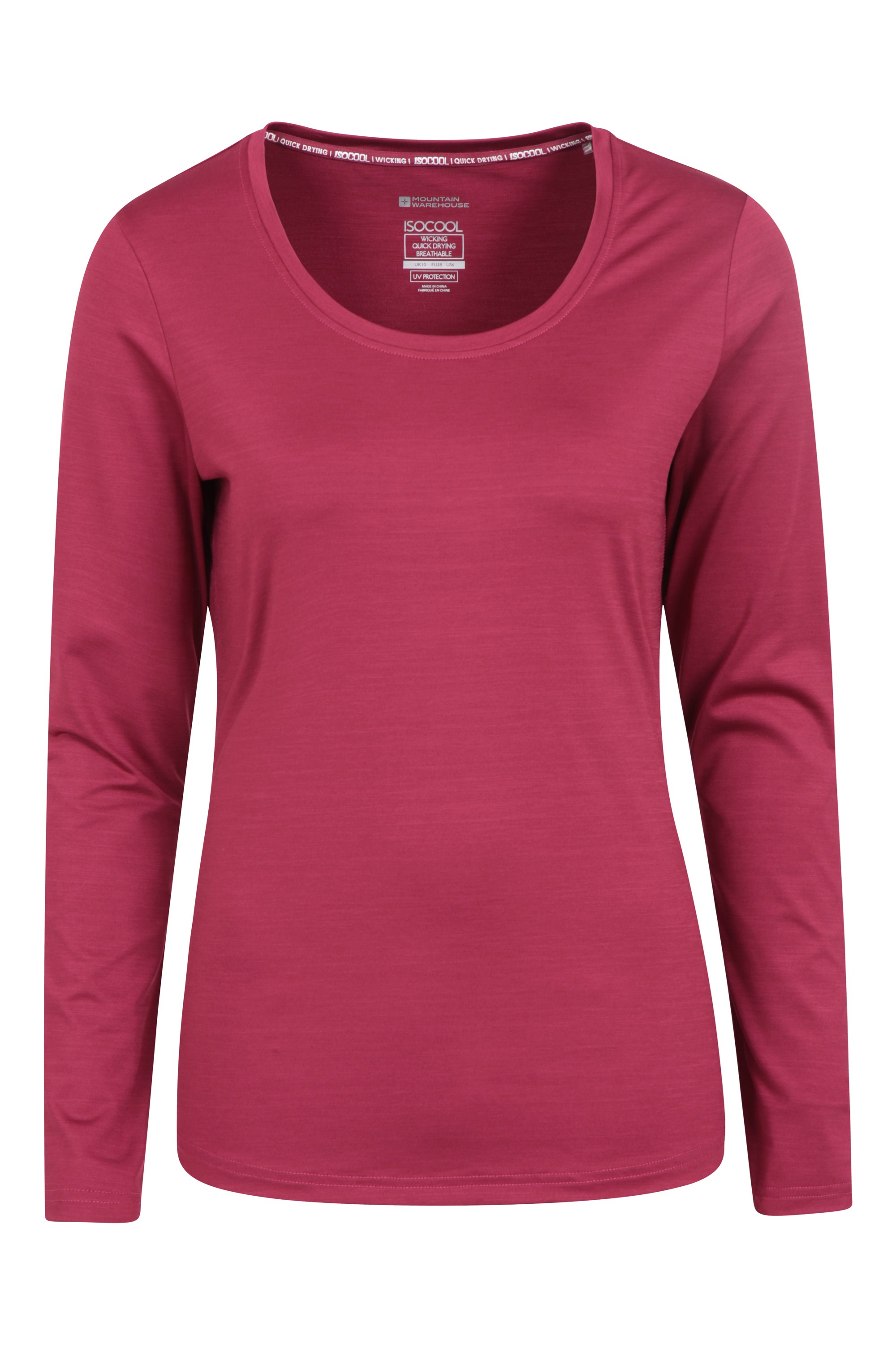 Panna Womens Long Sleeved Top - Red