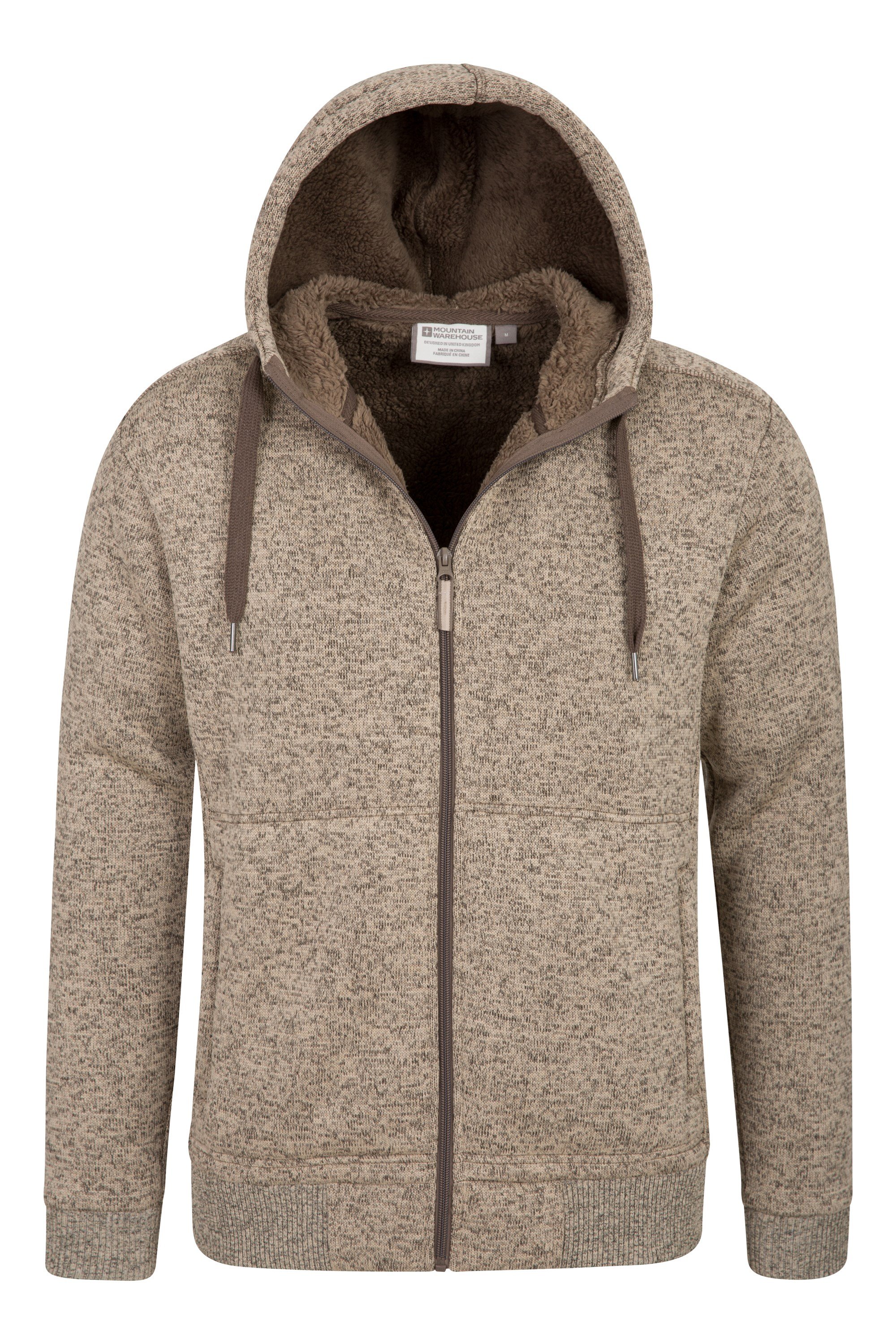 nevis mens fur lined hoodie