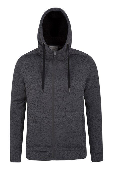 Nevis Mens Fur Lined Hoodie | Mountain Warehouse GB
