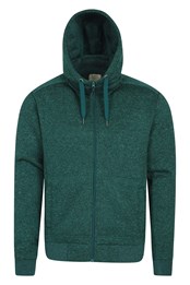 Nevis Mens Fleece Lined Hoodie Petrol