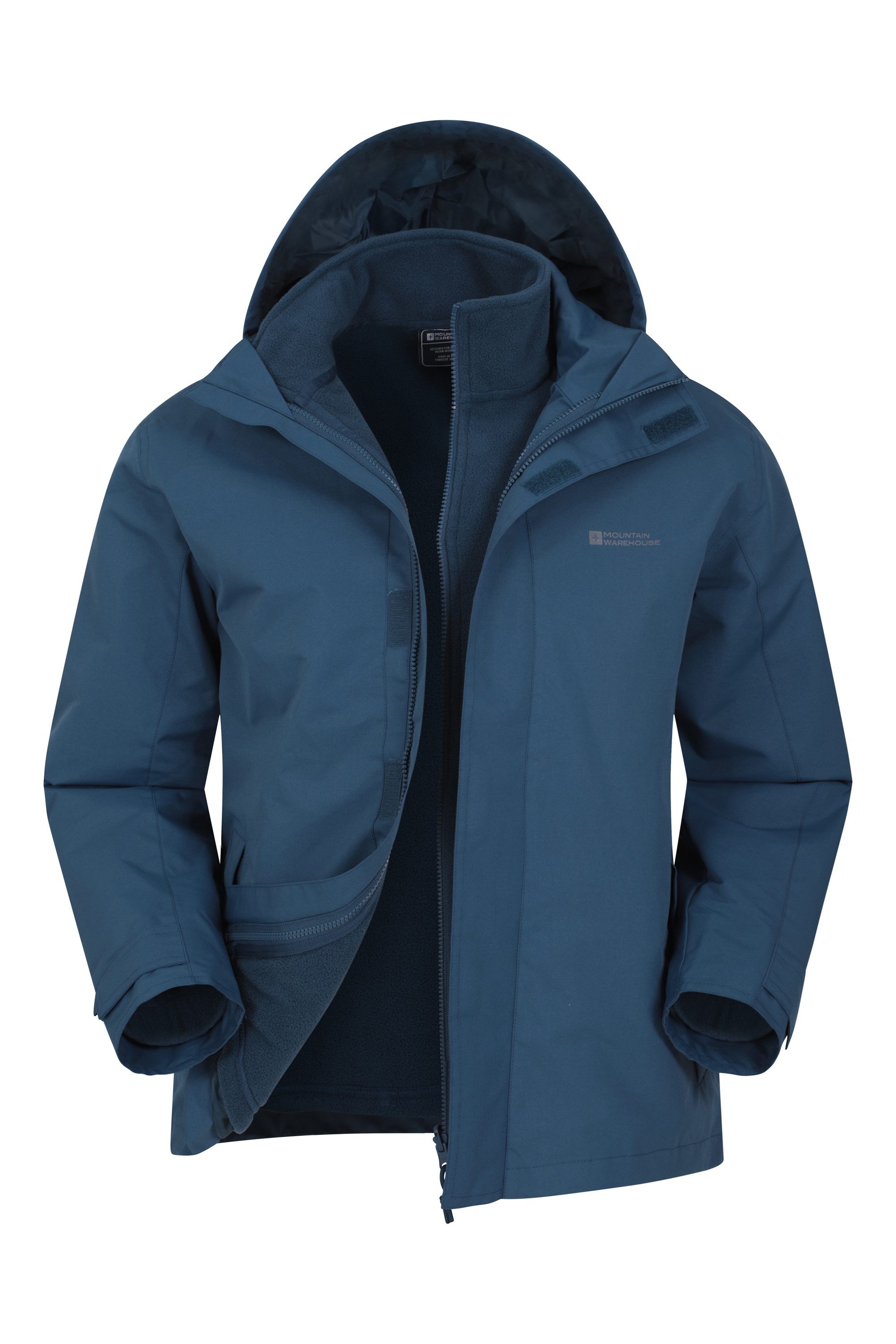 Fell Mens 3 in 1 Water Resistant Jacket - Dark Blue