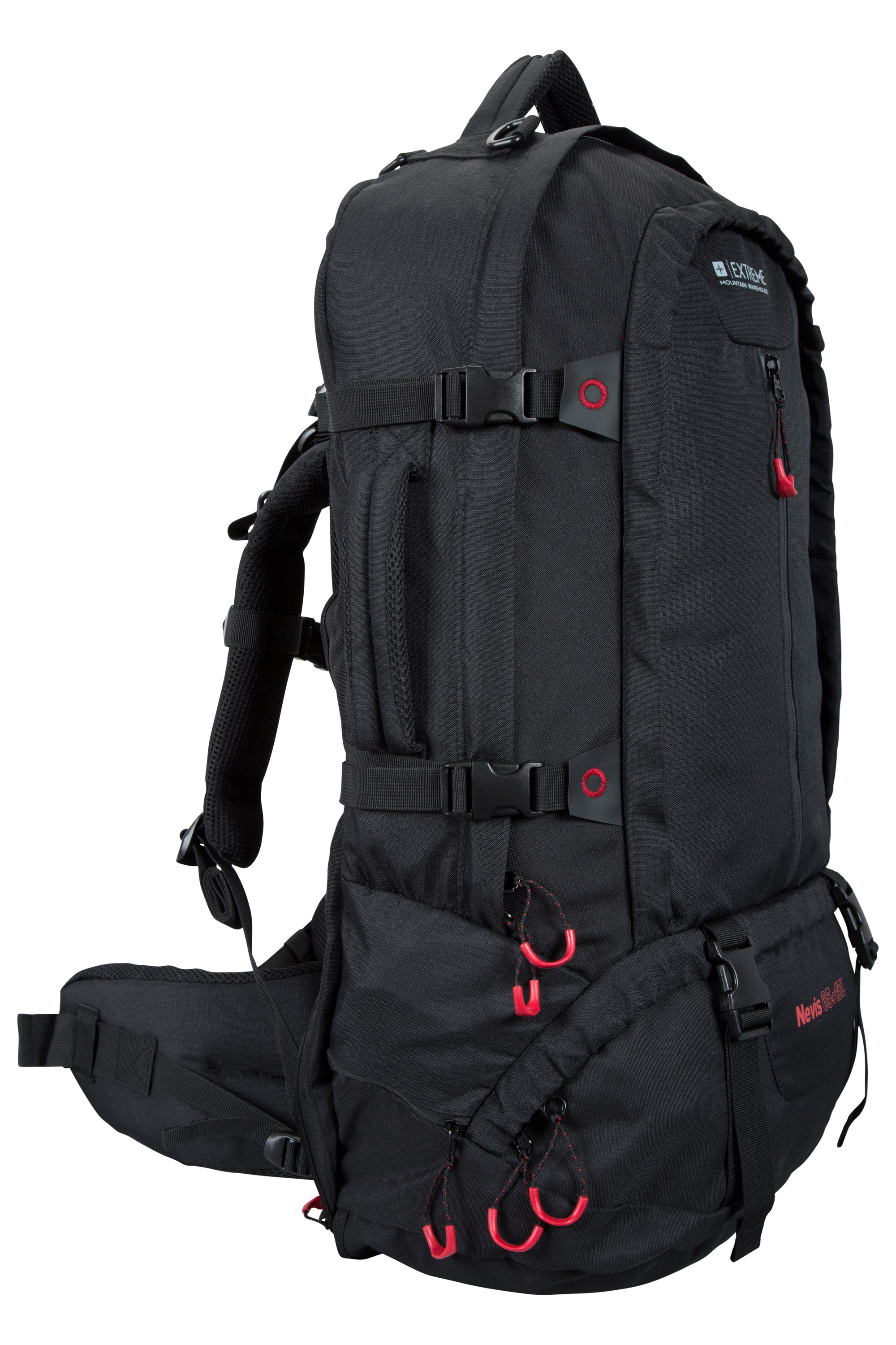 Durable Ripstop Mountain Warehouse Nevis Rucksack 65 15L Backpack 