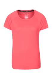 Camiseta Transpirable Endurance SS Mujeres Rosa Coral