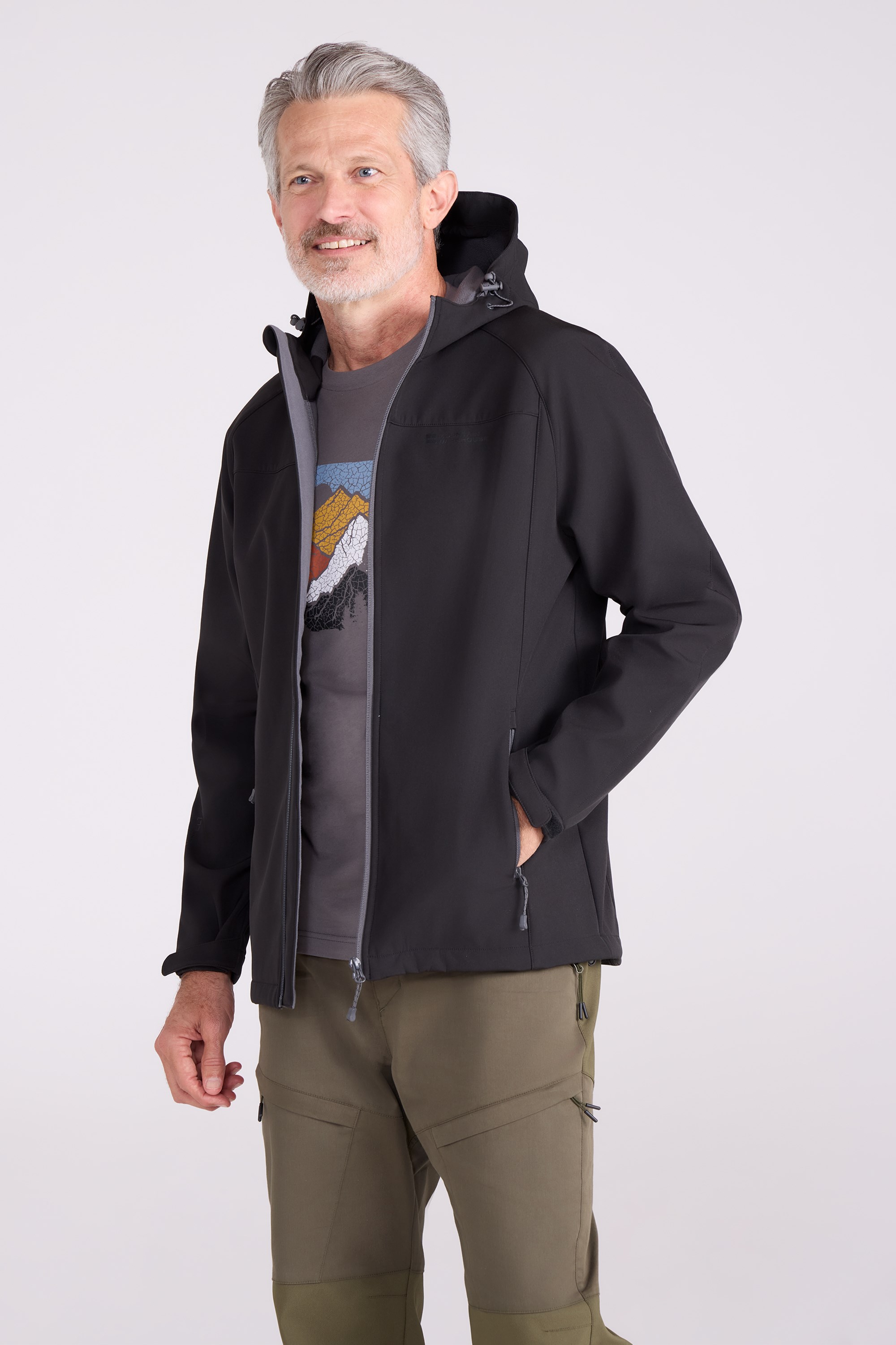 Exodus Mens Water-Resistant Softshell Jacket