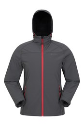 Chaqueta Softshell Impermeable Exodus Hombre Gris Oscuro