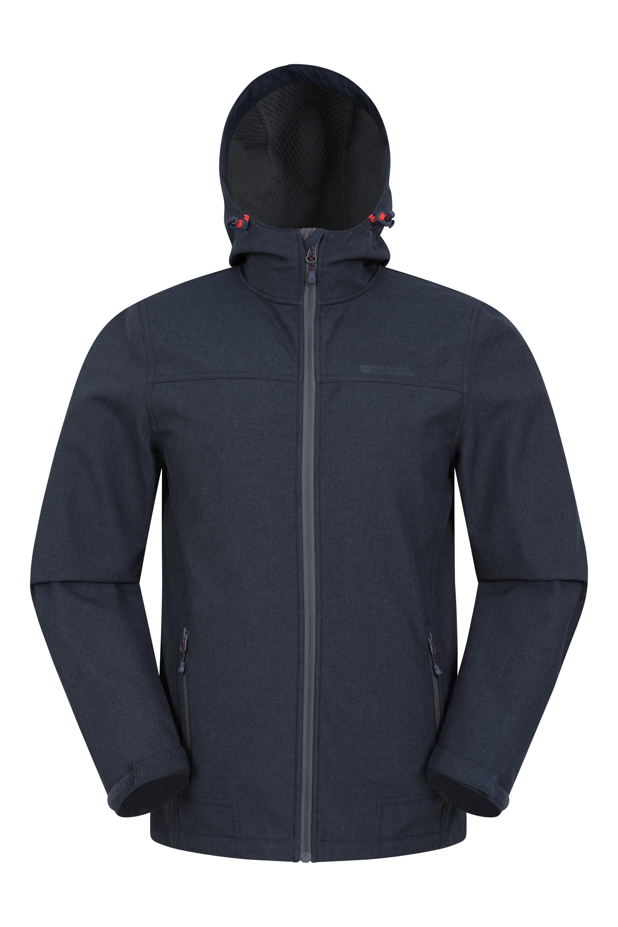 Mountain Warehouse Reykjavik Textured Mens Windproof Softshell Navy Size L