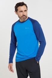 Camiseta Manga Larga Transpirable Hombre Endurance LS Azul
