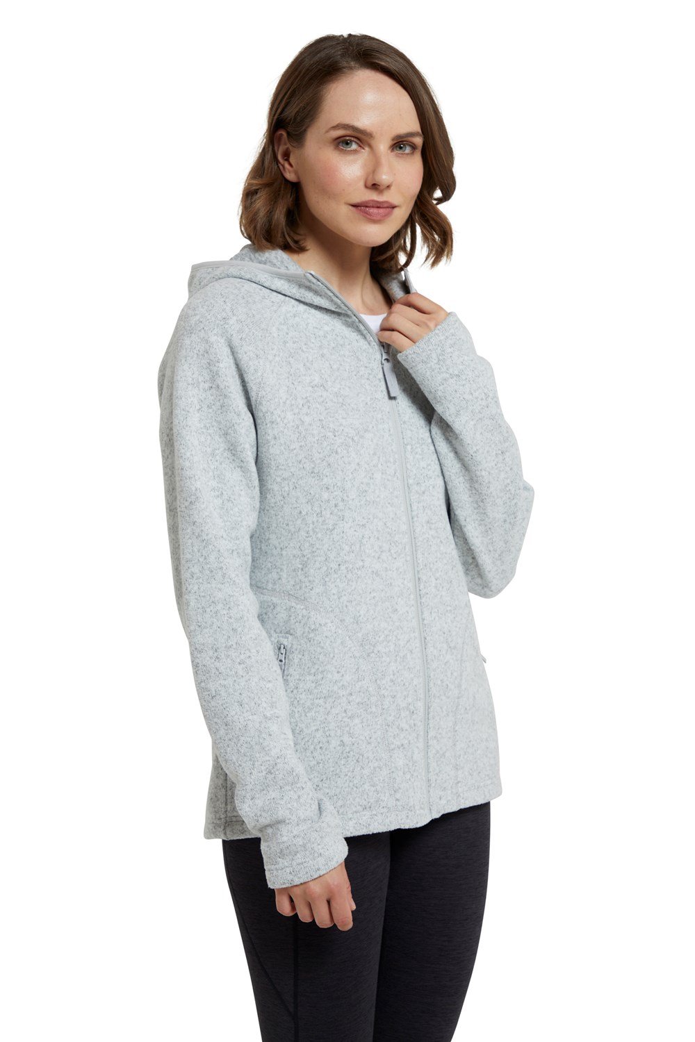Mountain Warehouse Womens Nevis Full Zip Hoodie Fleece Lightweight Ladies Jacket - Picture 63 of 91