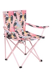 Folding Chair - Patterned Pale Pink
