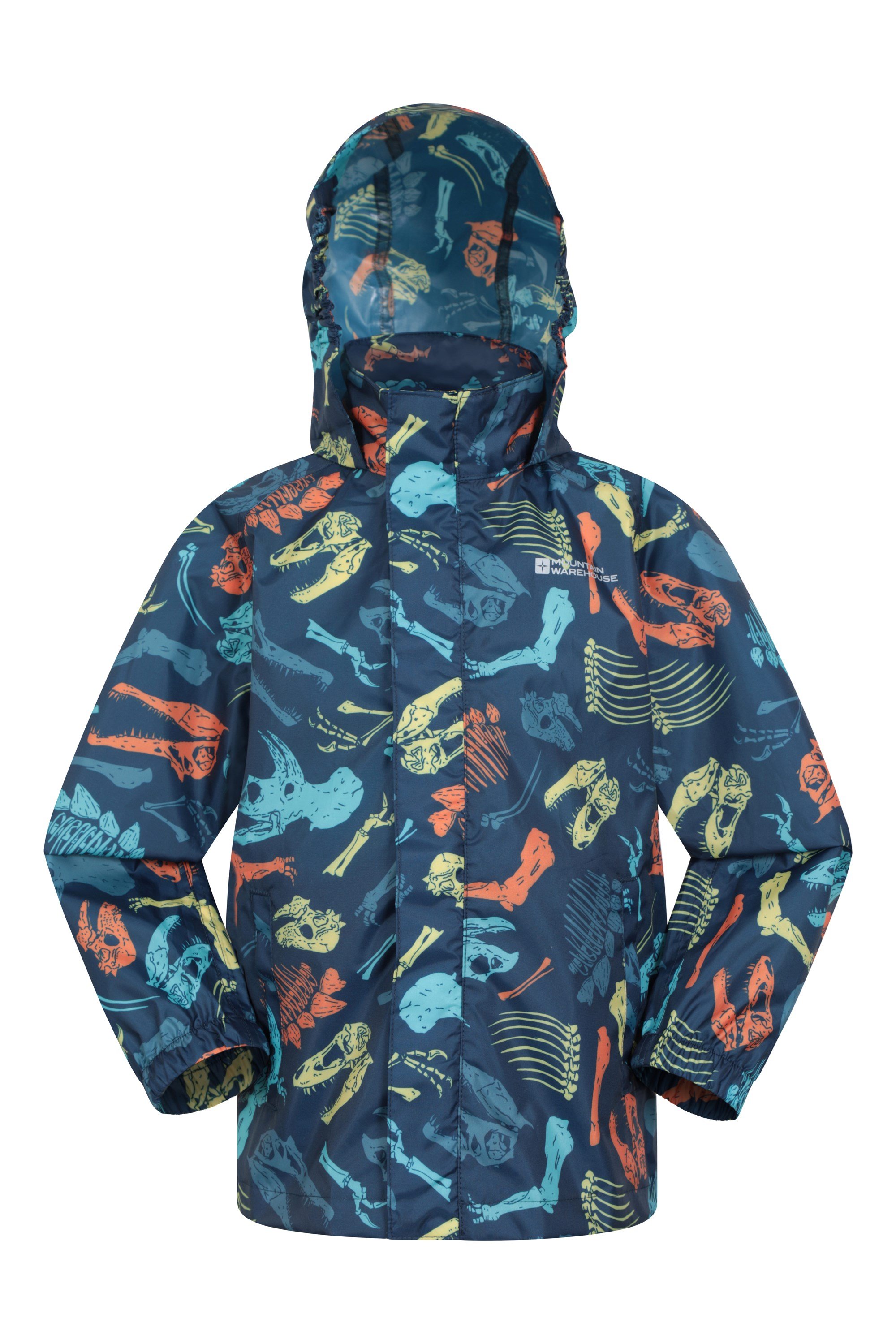 Printed Kids Waterproof Pakka Jacket - Blue