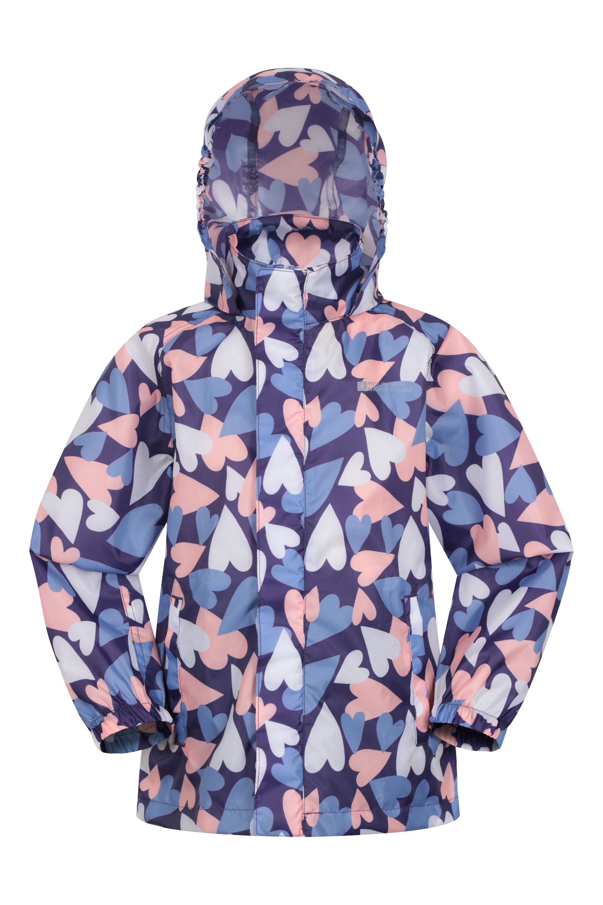 Printed Kids Waterproof Pakka Jacket - Pink