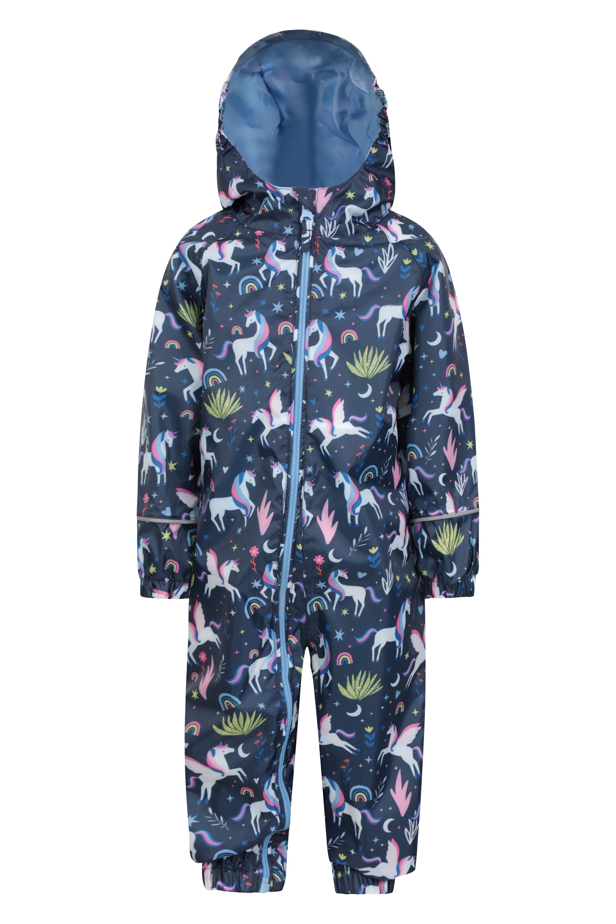Waterproof Childrens Rain Coat Mountain Warehouse Puddle Kids Printed Rain Suit Taped Seams Suit Breathable Waterproof Coat High Vis Suit for Travelling 
