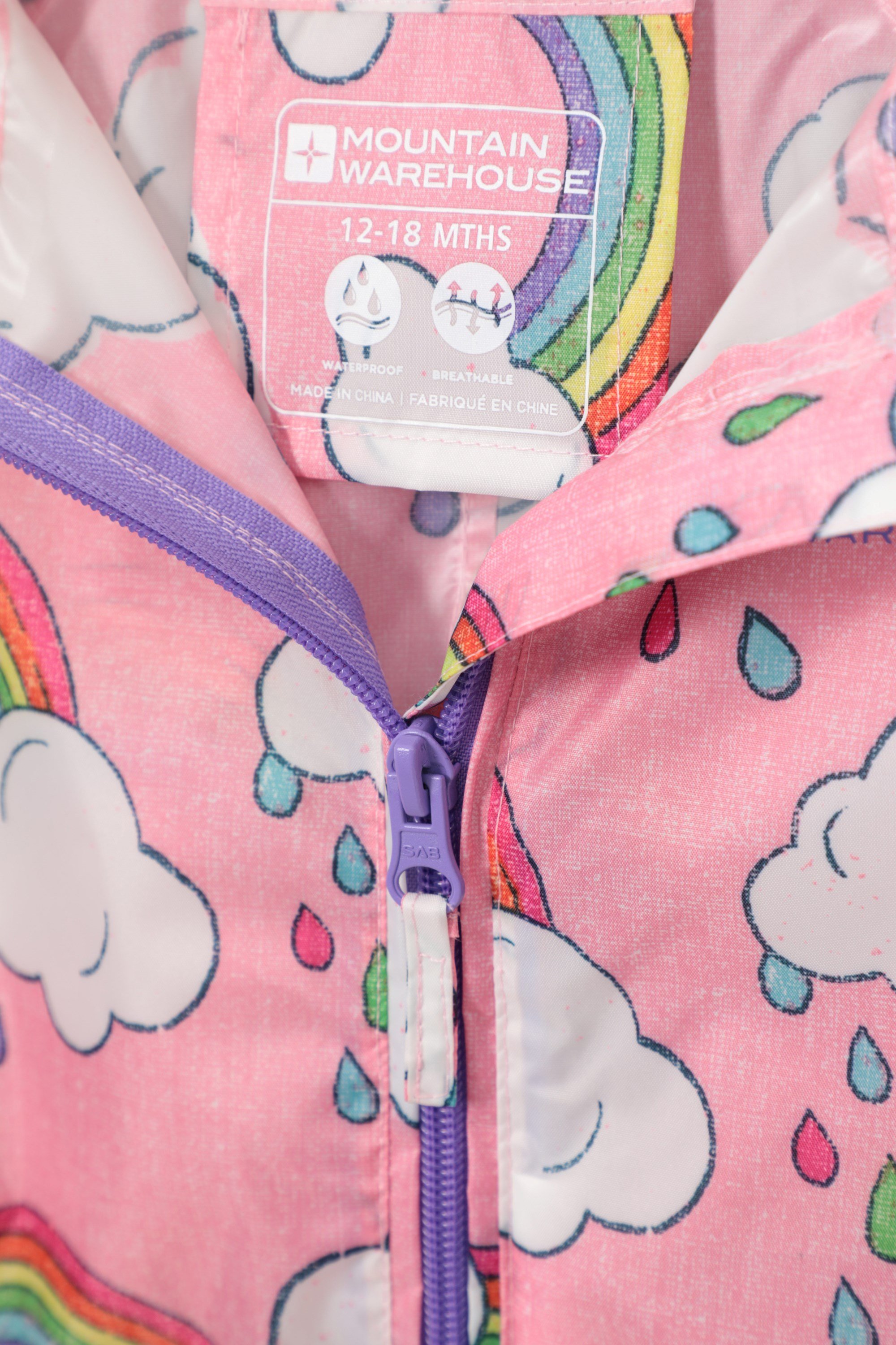 Puddle Kids Printed Waterproof Rain Suit | Mountain Warehouse CA