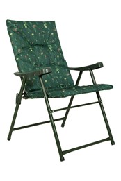 Padded Folding Chair - Patterned Khaki