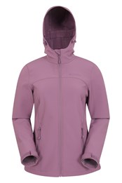 Exodus Womens Water Resistant Softshell Jacket Dusky Purple