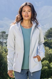 Exodus Womens Water Resistant Softshell Jacket Light Grey
