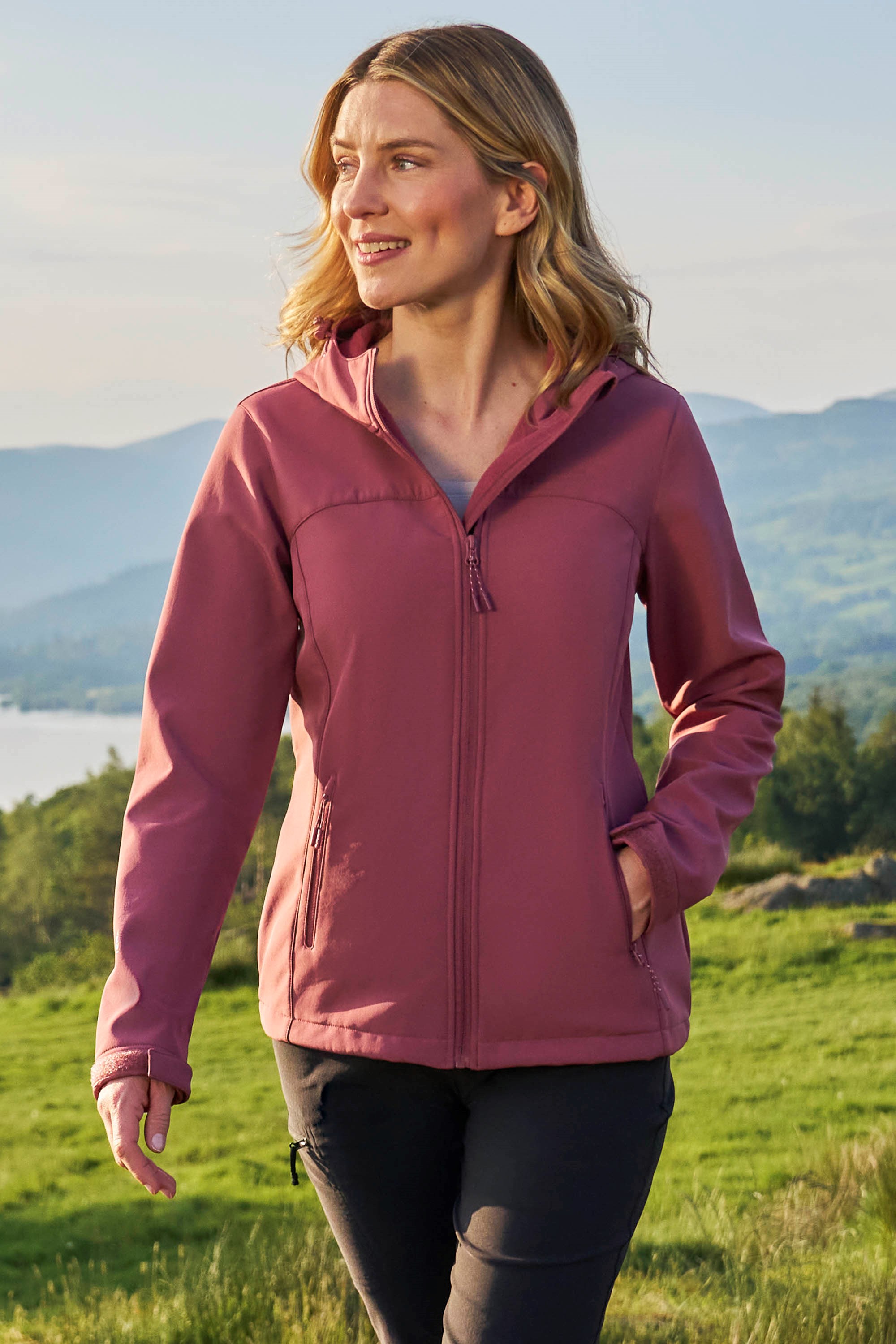 Exodus Womens Water Resistant Softshell Jacket - Orange