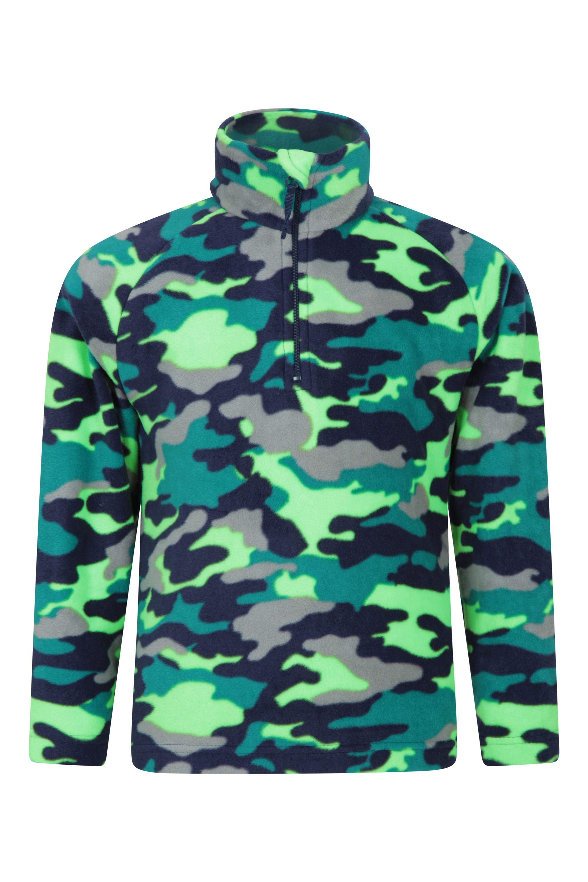 Marque : Mountain WarehouseMountain Warehouse Pursuit Printed Kids Fleece Microfleece Girls & Boys Sweater Quick Dry Multipack Travelling & Hiking Camouflage 7-8 Ans Lightweight Best for Daily Use Outdoors 
