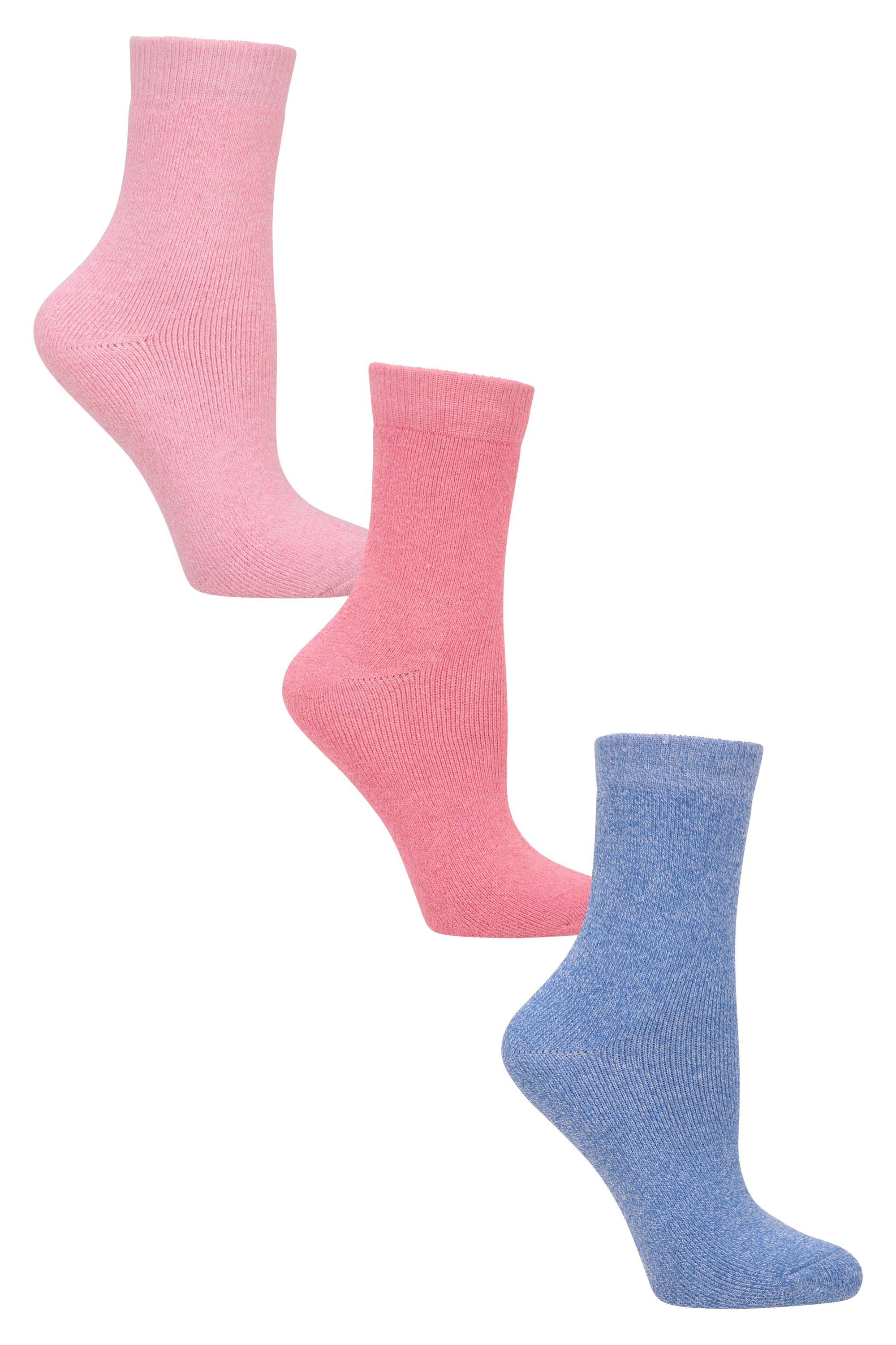 Outdoor Kids Socks - 3 Pack - Light Pink