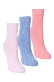 Outdoor Kids Walking Socks 3-Pack Light Pink