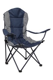 Chaise de camping Deluxe Bleu Marine