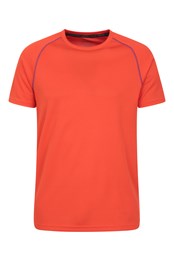 Camiseta Transpirable Endurance Hombre Naranja Vivo