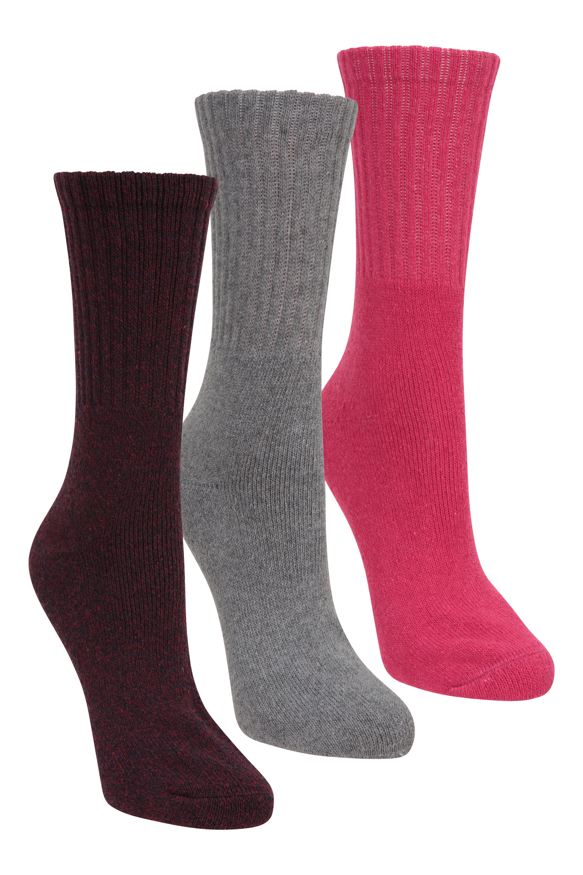 Outdoor Socks - 3 Pack - Pink