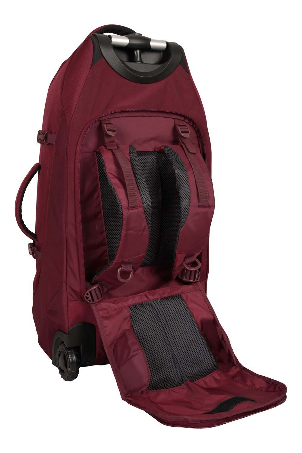 Mochila Mountain Warehouse Voyager 50L Wheelie ruedas robustas varios bolsillos - Imagen 26 de 52