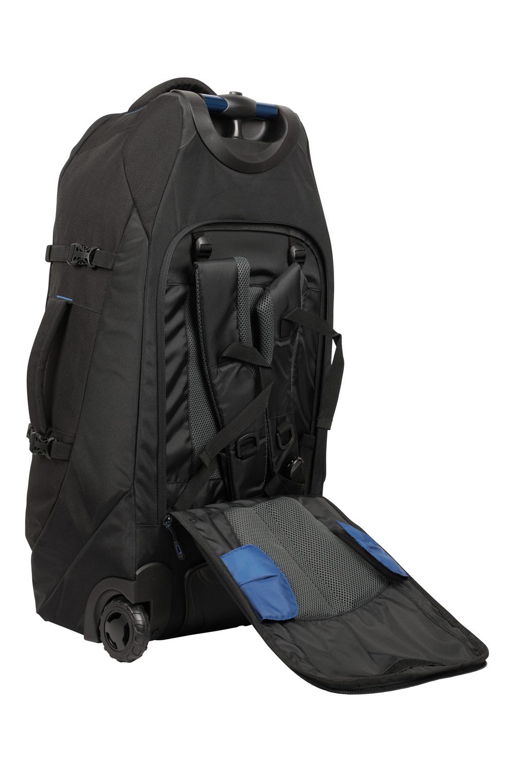 Mochila Mountain Warehouse Voyager 50L Wheelie ruedas robustas varios bolsillos - Imagen 39 de 52