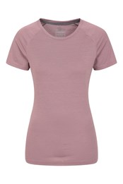 Quick Dry Womens T-Shirt Dusky Purple